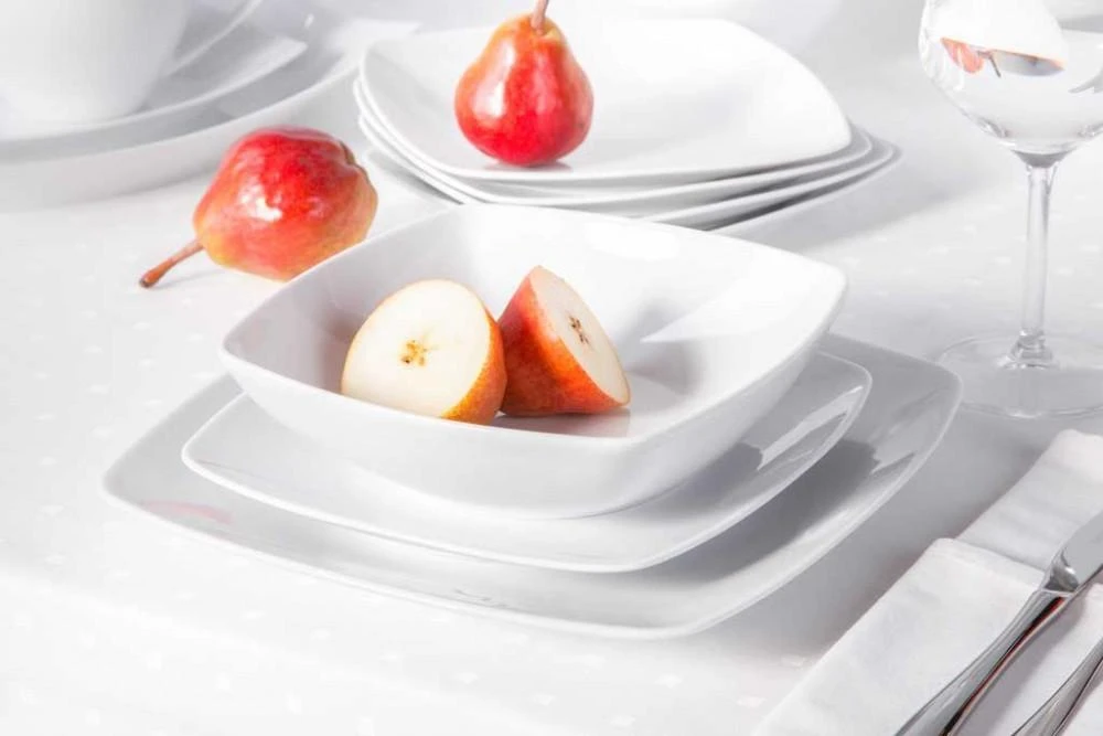 Lumarko MariaPaula Moderna Square Baltas dinner set 6/18