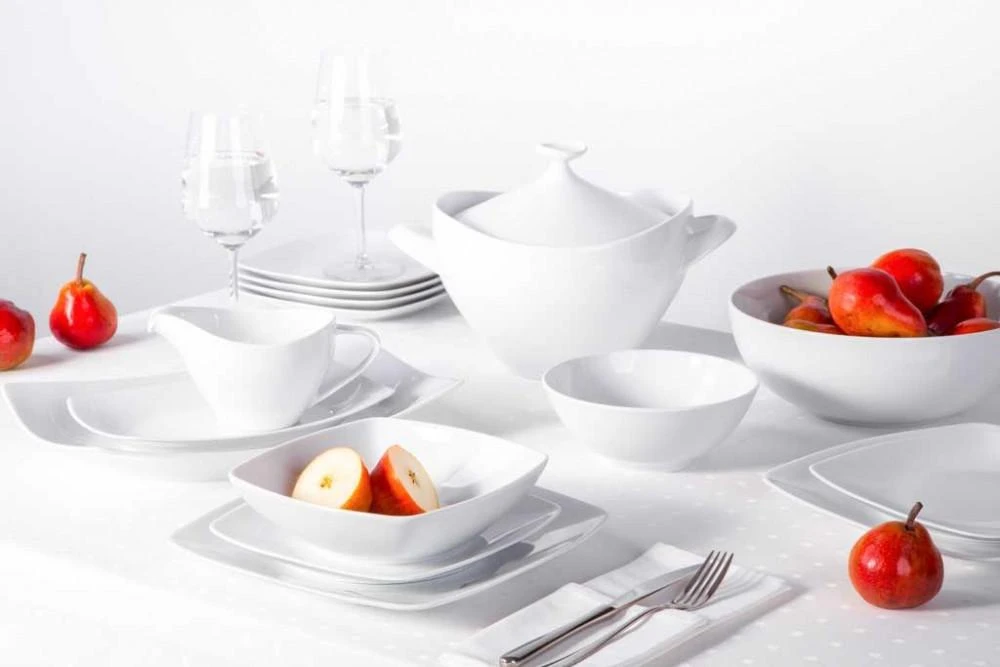 Porcelana MariaPaula MARIAPAULA MODERN SQUARE Baltas VAKARIENIS RINKINYS 24.06