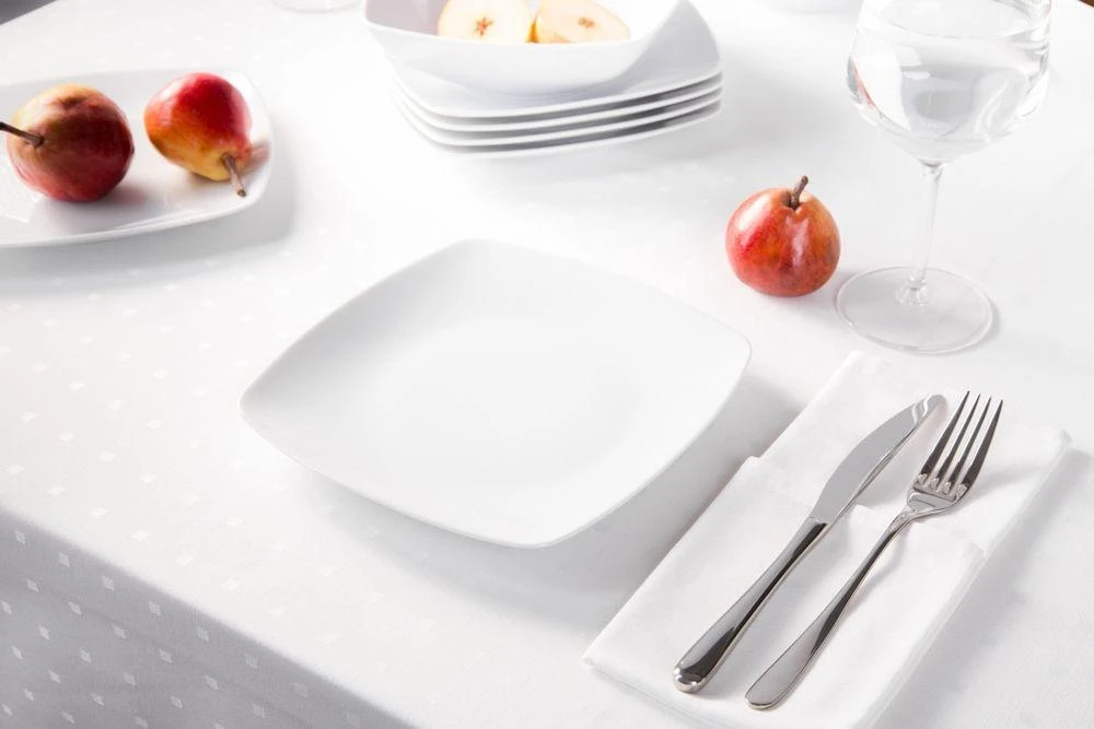 Porcelana Mariapaula MariaPaula Square Moderna Baltas dessert plate 18cm