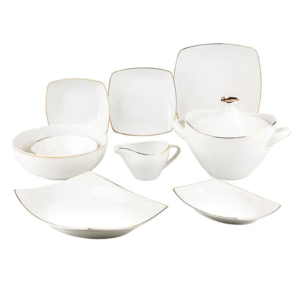 Porcelana MariaPaula MARIAPAULA MODERN SQUARE AUKSO VAKARIENIS RINKINYS 24.06