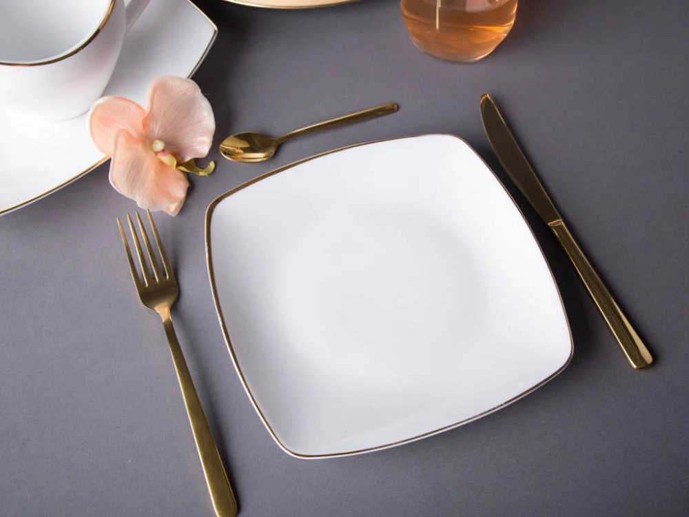 Lumarko MariaPaula Square Moderna Gold dessert, pate 20,5cm