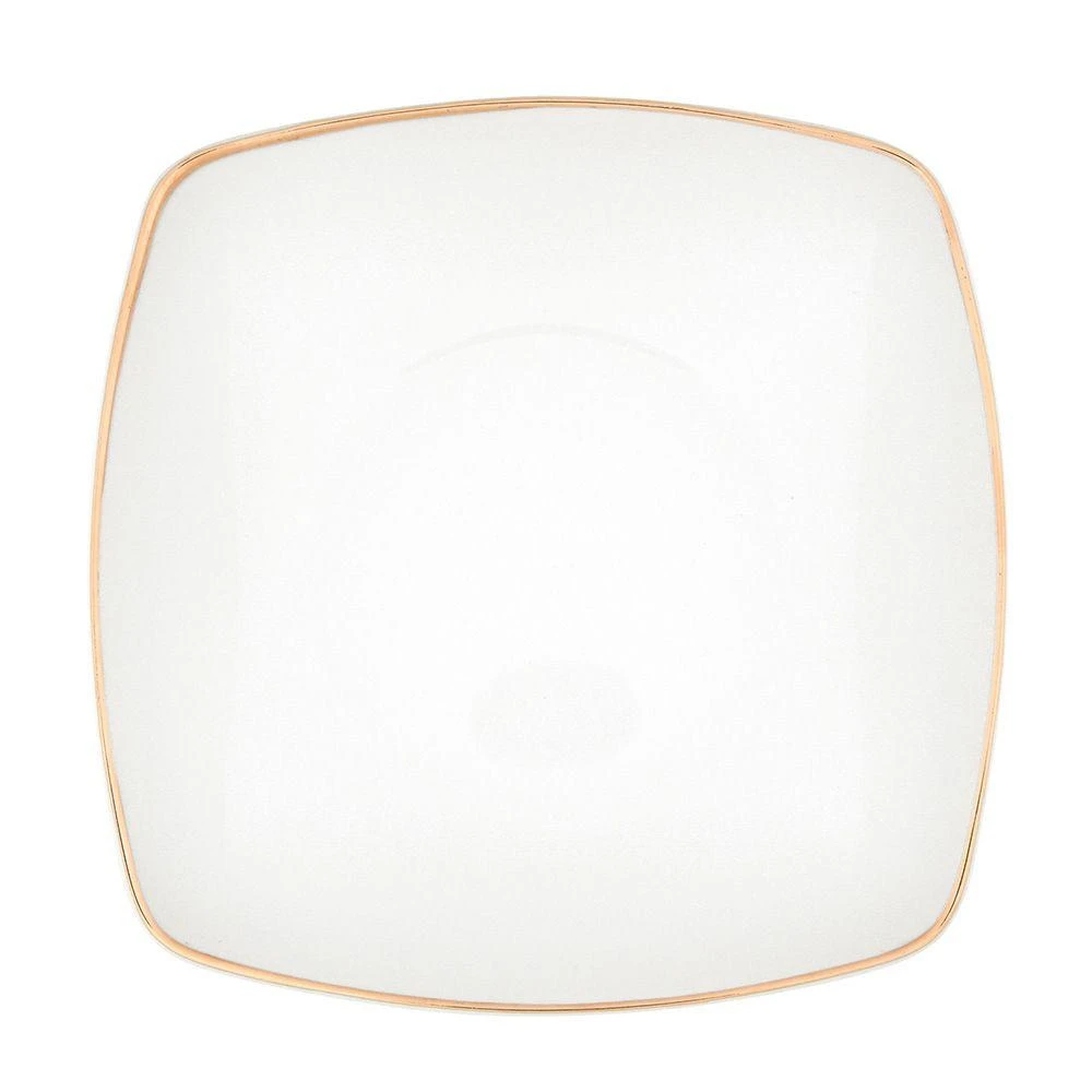 Lumarko Porcelianinis dubenėlis MariaPaula Square Moderna Gold, baltos sp., 20,5 x 20,5 cm, 350 ml