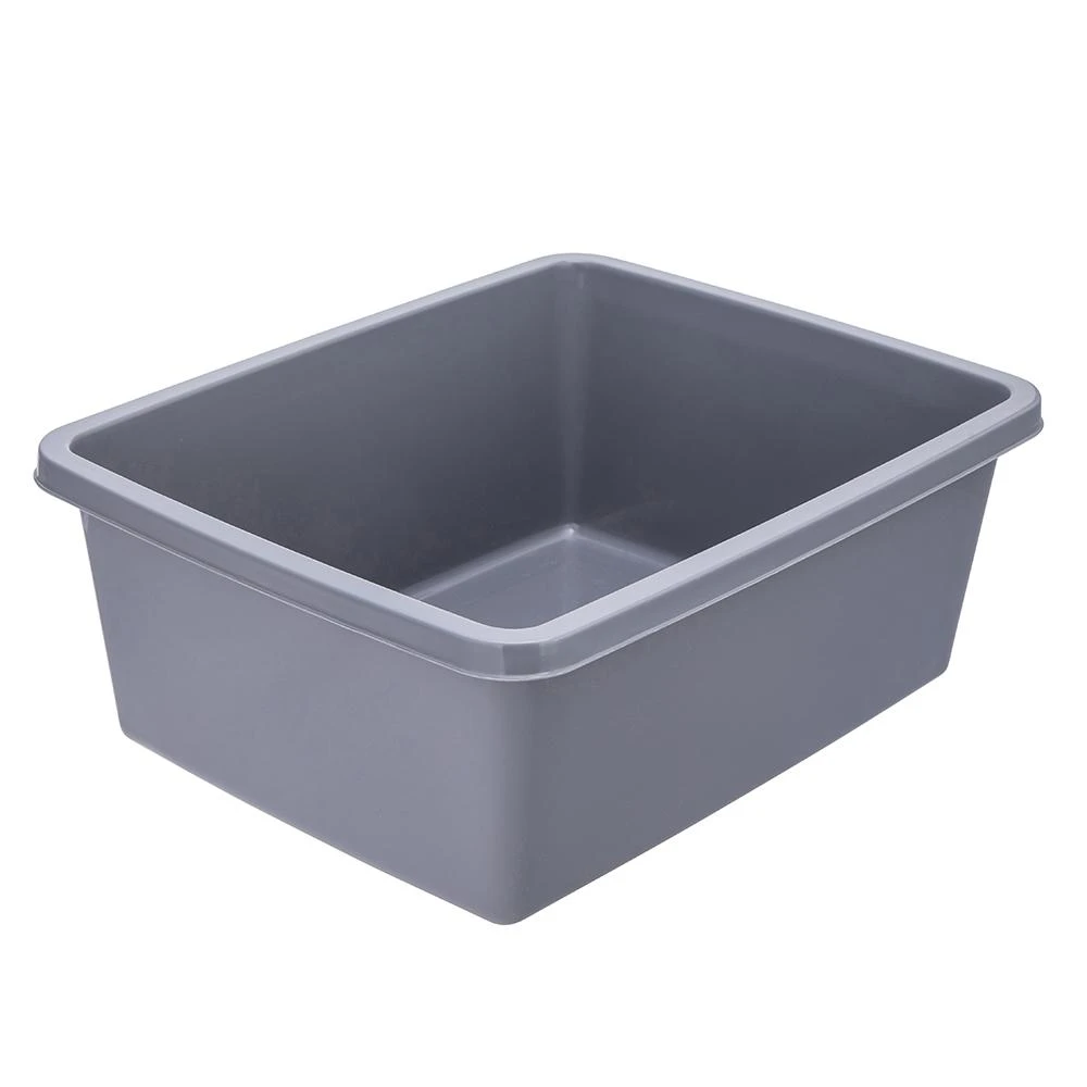 Rectangular bowl 37,5Xx30,5 cm 11 L pilka