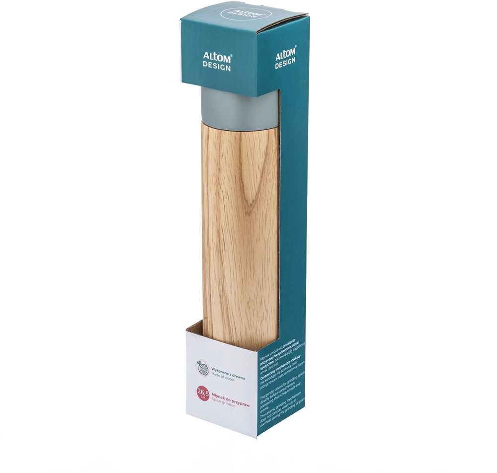 Altom Žalias wooden pepper mill 5,5x26,5 cm