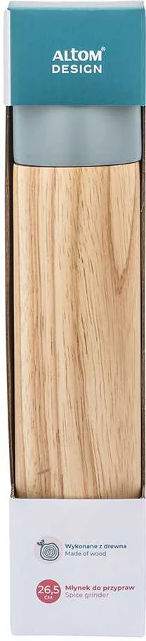 Altom Žalias wooden pepper mill 5,5x26,5 cm