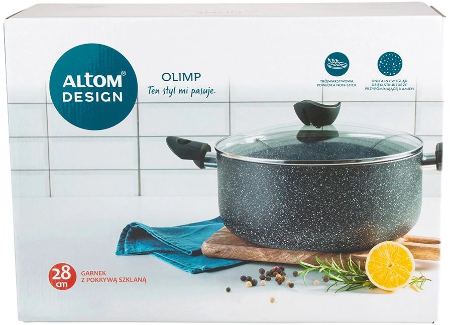 Tradicinis puodas su dangčiu Altom Design Olimp 6,9 l 28 cm