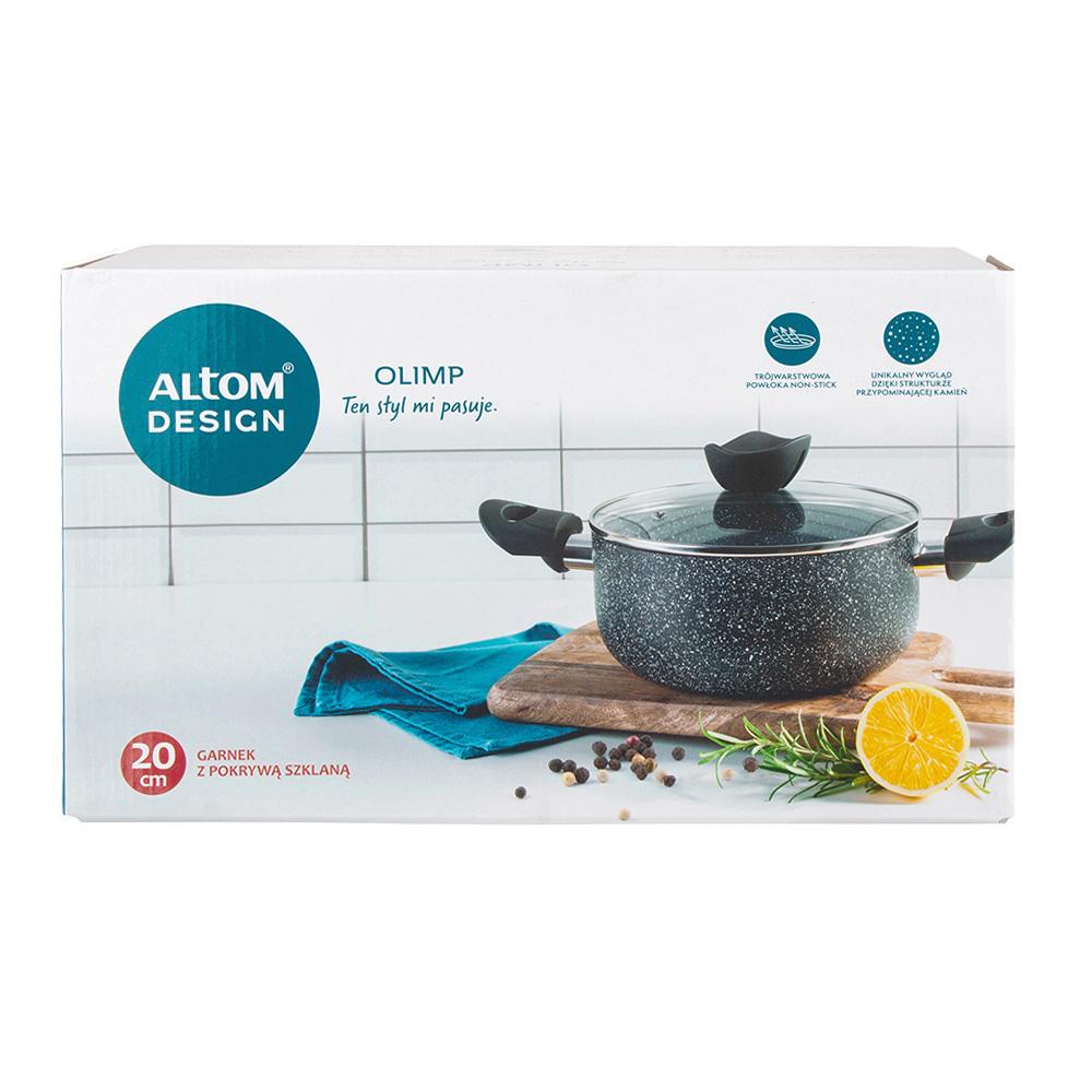 Altom Design Olimp Puodas su dangčiu, 20 cm