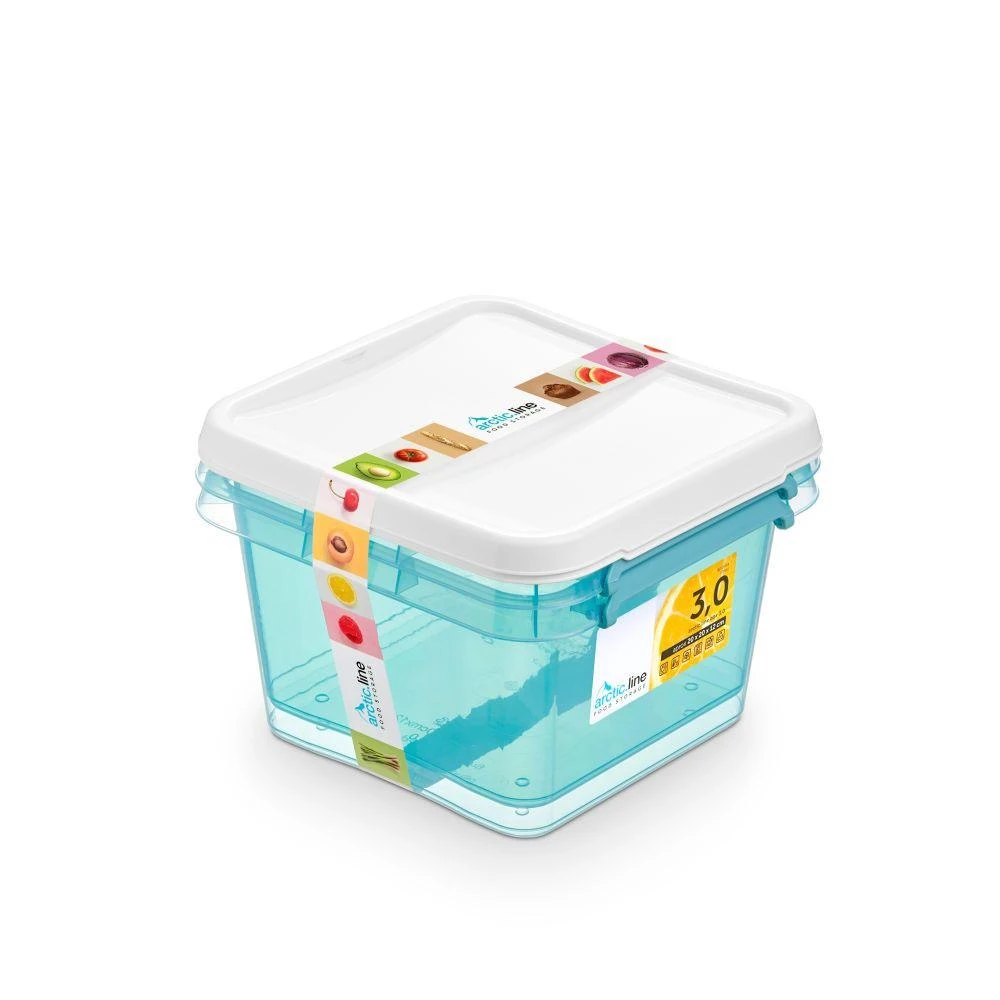 Orplast „Arcticline“ 2 kvadratinių maisto indelių rinkinys, 3 l, 20 x 20 x 12 cm