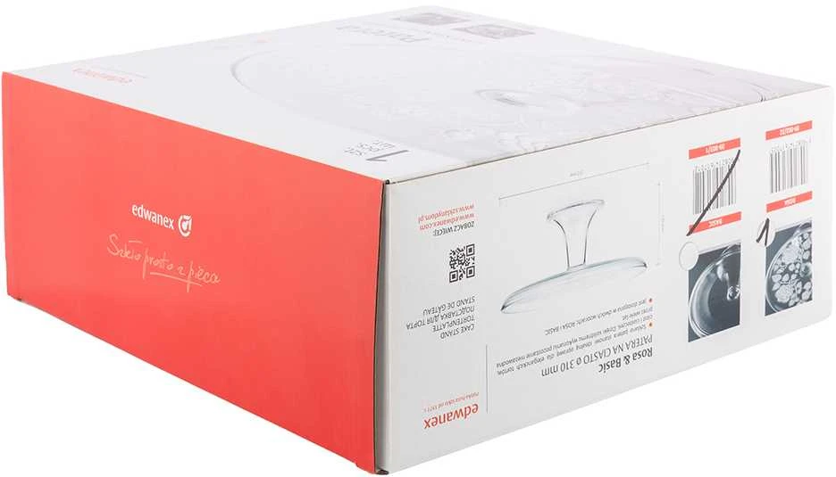 Tortinė iš stiklo ant kojelės 32cm "Rožė"