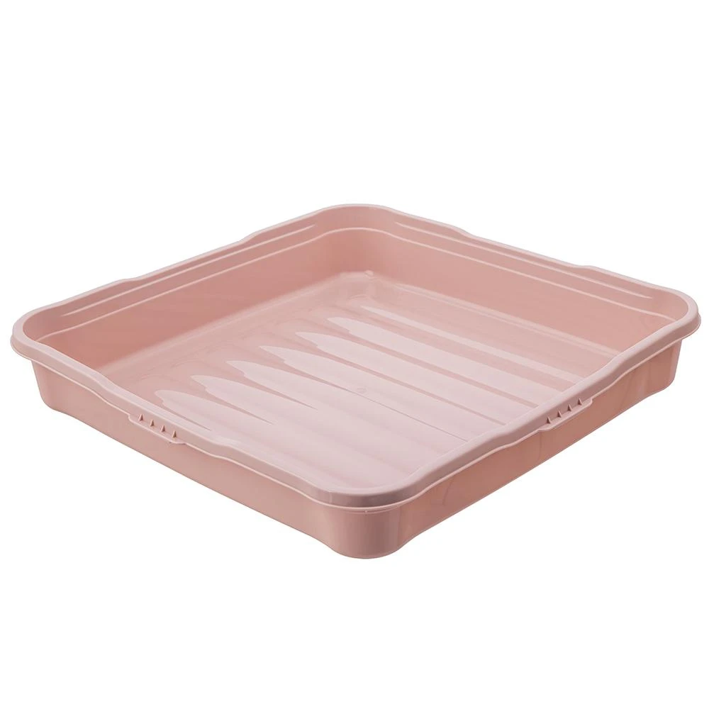 Pink Rožinė Torto indas-vakarėlių liokajus 34,5x34,5x10,5 cm, šiaurietiška rožinė