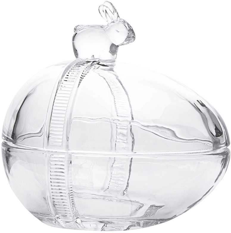 Glass egg box 13,5x9,5x12,5 cm