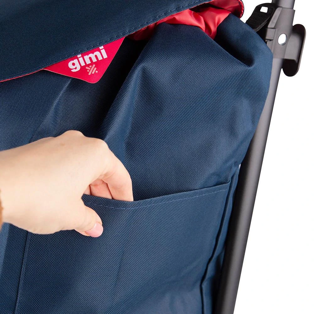 Gimi Mėlynas pirkinių vežimėlis 30 kg/50 l. Dvigubas Naujas mėlynas