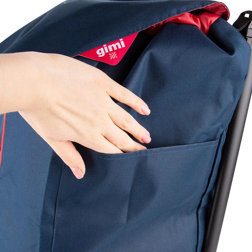 Gimi Mėlynas pirkinių vežimėlis 30 kg/50 l. Dvigubas Naujas mėlynas