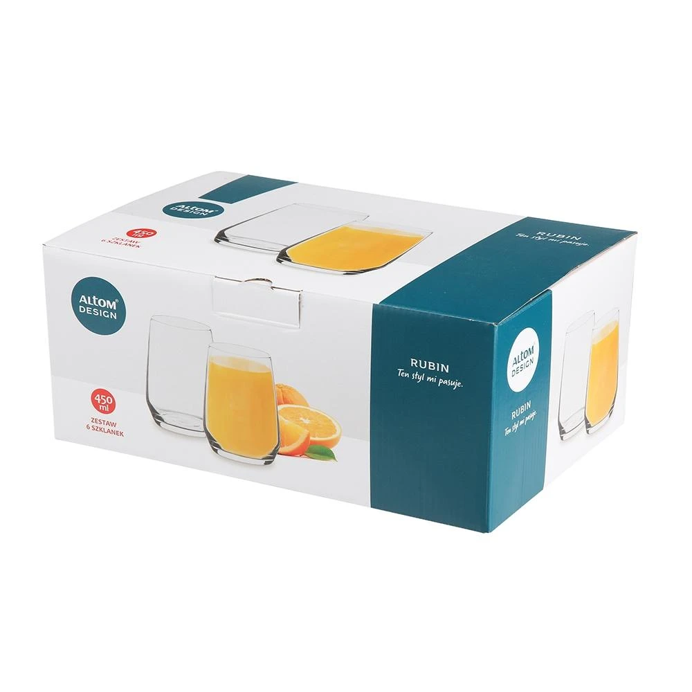 Lumarko Rubin rinkinys (6 vnt. be stiklinių), 450 ml