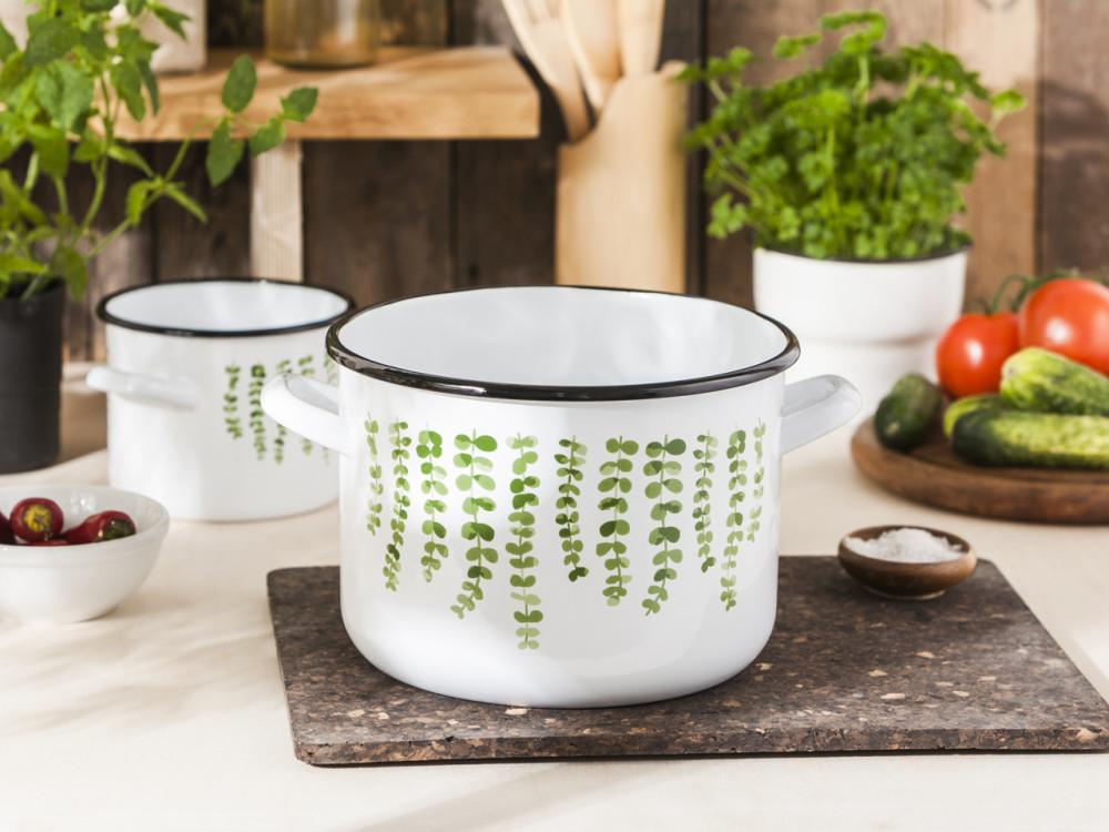 Altom Design Silesia EUKALIPTAS EEMALINIS PUODAS 5,8L SKERSMENS 22cm AUKŠTIS 16cm