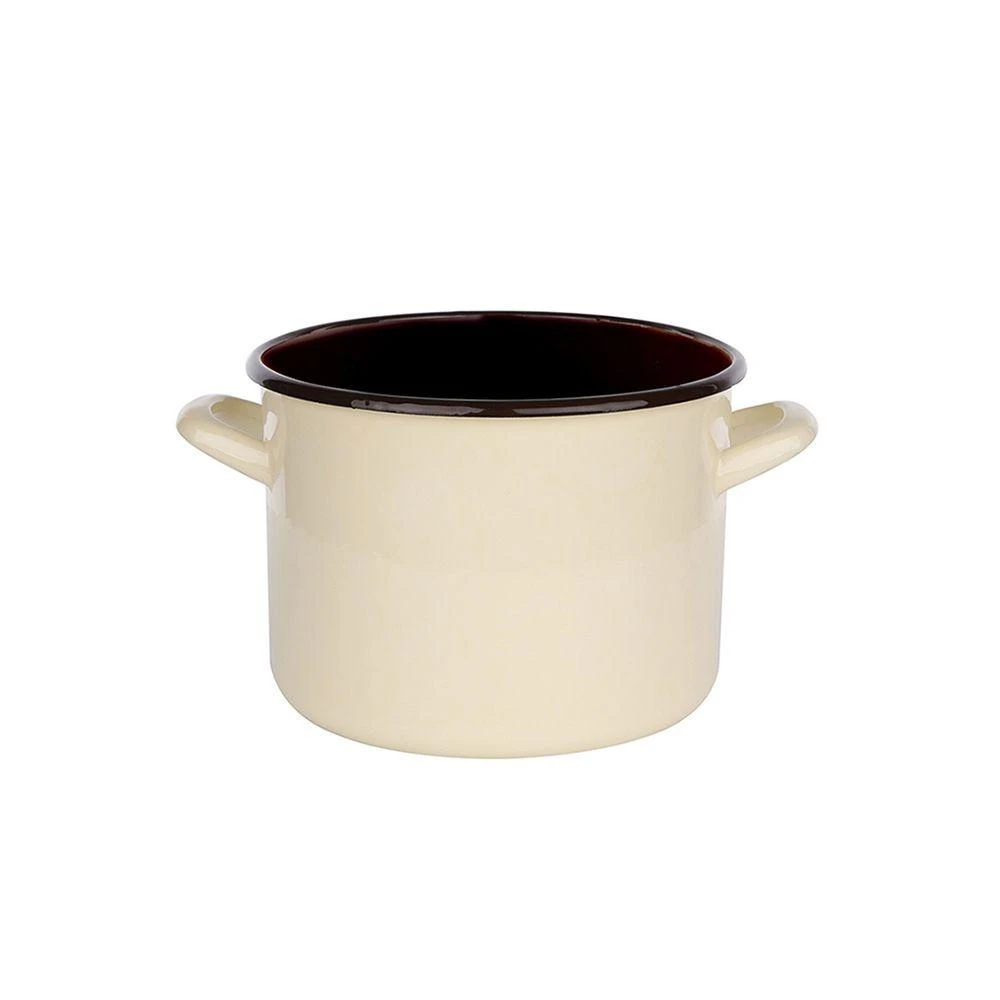 Dark Tiesus puodas 2,2l, skersmuo 16cm, aukštis 12cm, kreminis/vidus tamsus