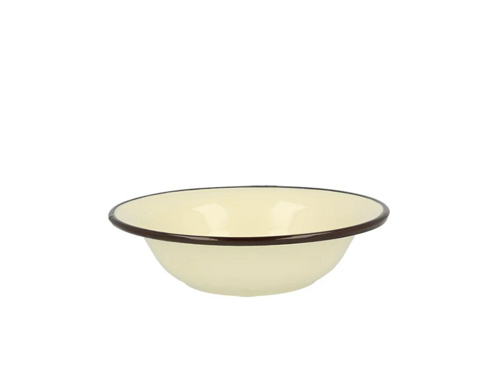 CREAM Emaliuotas dubuo 0,95 l, skersmuo 20 cm, aukštis 5,3 cm, kreminės spalvos