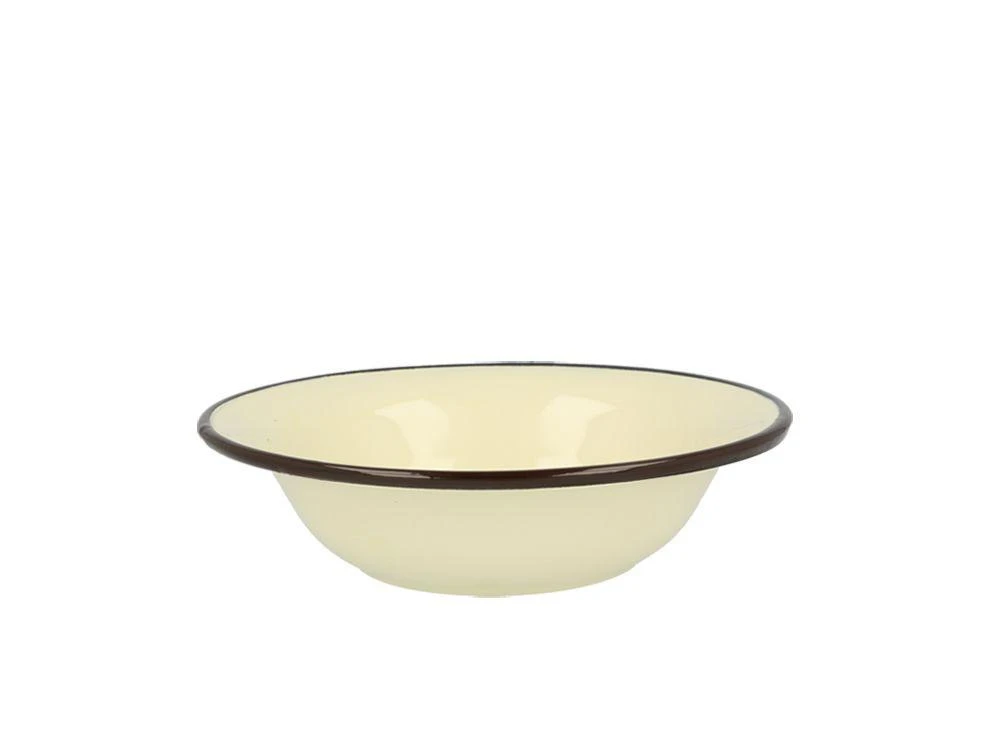CREAM Emaliuotas dubuo 1,15 l, skersmuo 22 cm, aukštis 6,2 cm, kreminės spalvos
