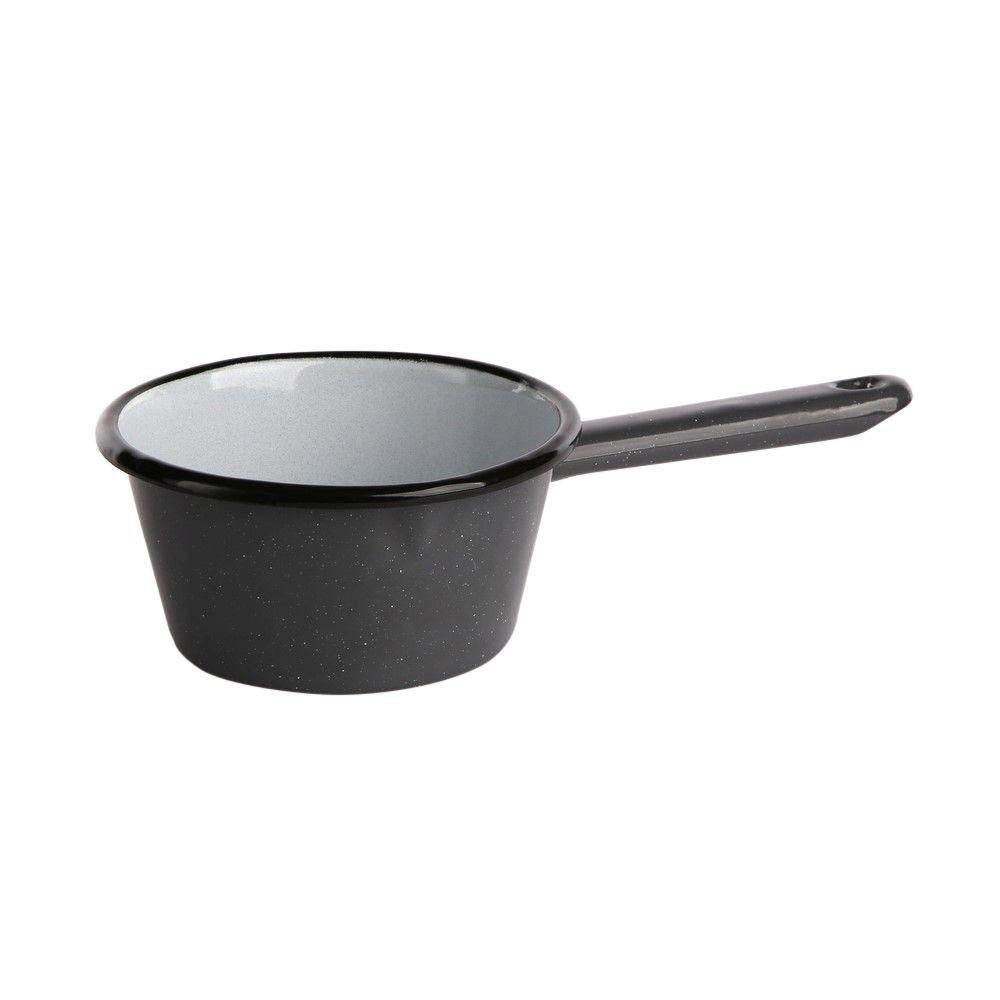 Altom Design Emaliuotas puodas su rankena, indukcinis puodas, Silesia, pilkai dėmėtas, 0,45l