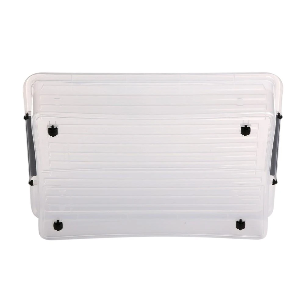 Moxom Paprastas sandėliavimo konteineris su dangčiu ant ratukų 58x39x16cm 29 l