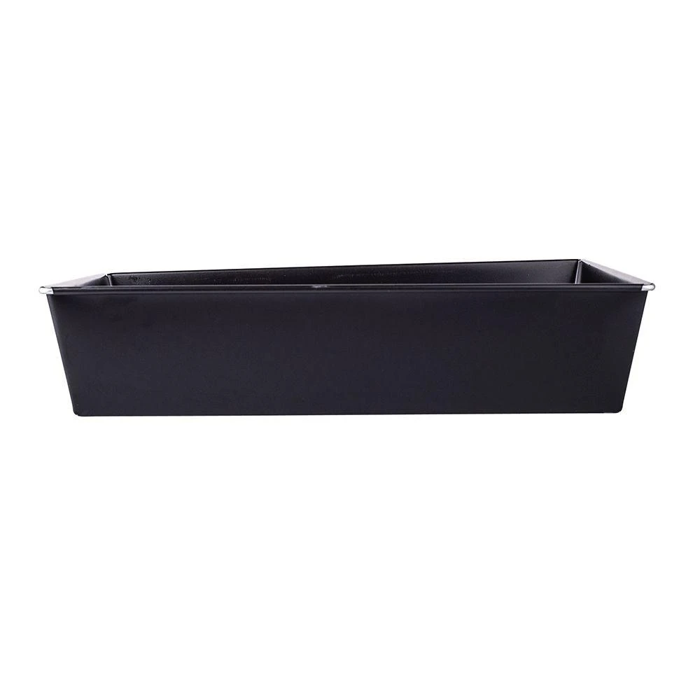 Baking tin sheet corrugated 300x110x75 juodas