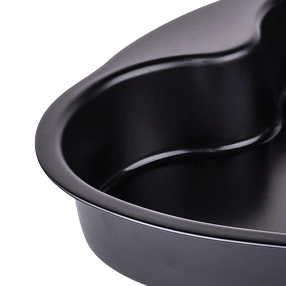 SNB Baking tin heart non-stick juodas