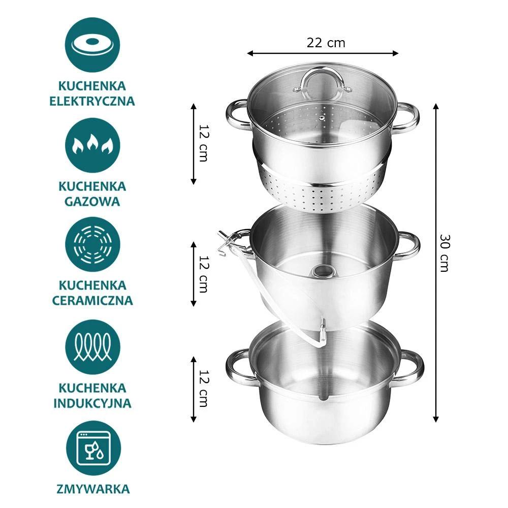 Altom Design Nerūdijantis plienas 5L fruit juice garintuvas