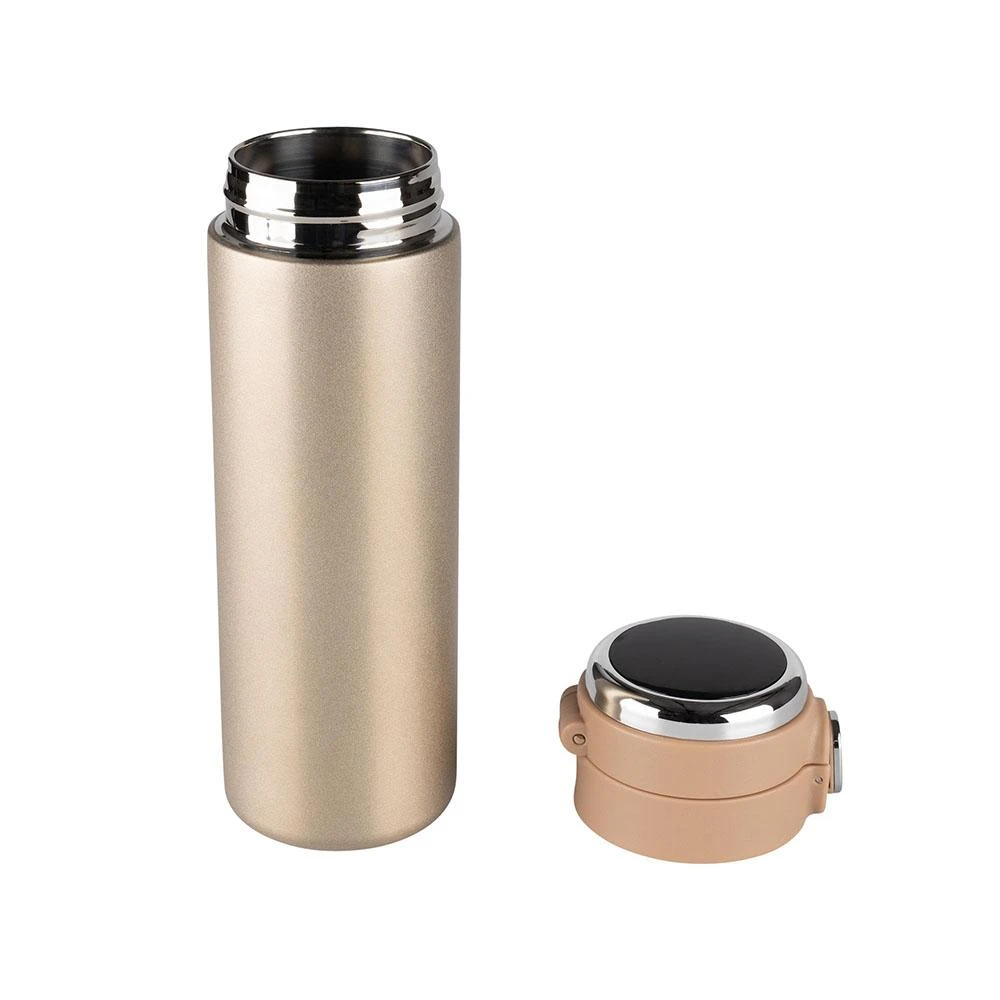 Auksinis termosas su LED lempute, 420 ml
