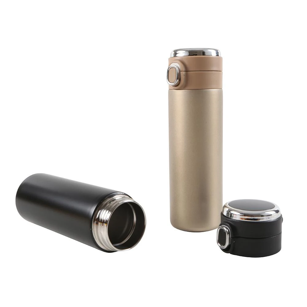 Auksinis termosas su LED lempute, 420 ml