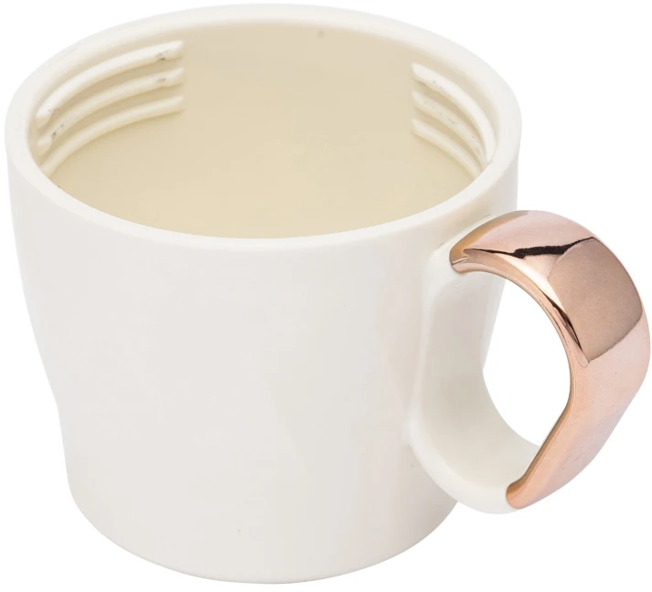 Thermos Termosas su puodelio formos dangteliu, 500 ml, baltas su auksiniu