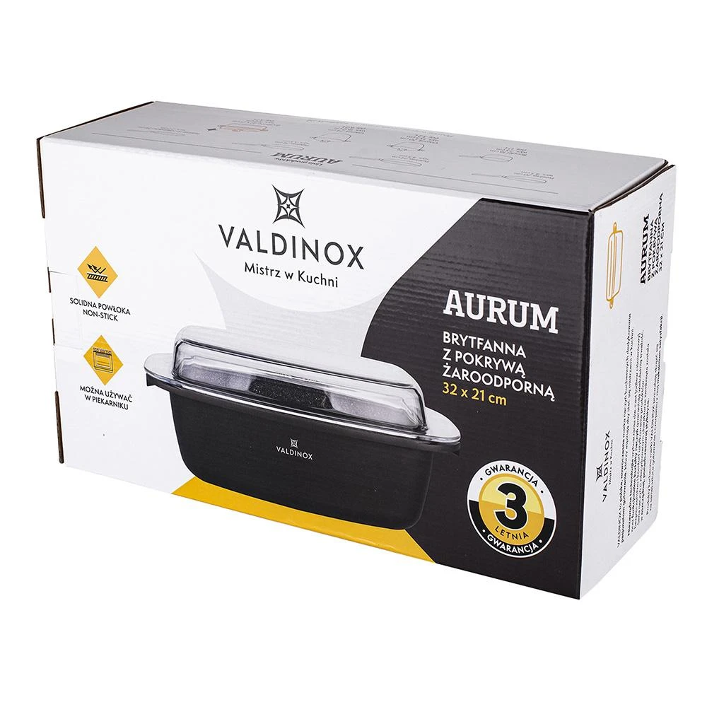 Valdinox Aurum neprideganti keptuvė, kokybiška danga, 5,7 l
