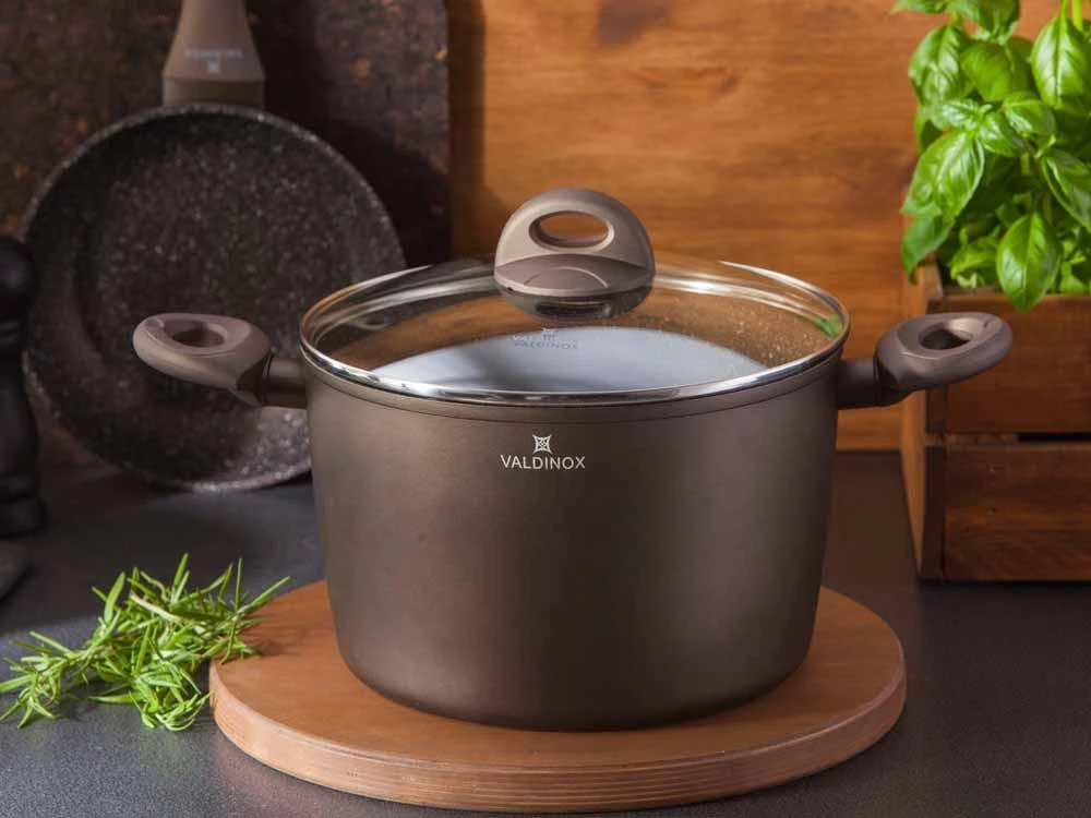 Valdinox Aurum casserole 24cm su dangčiu; 6L