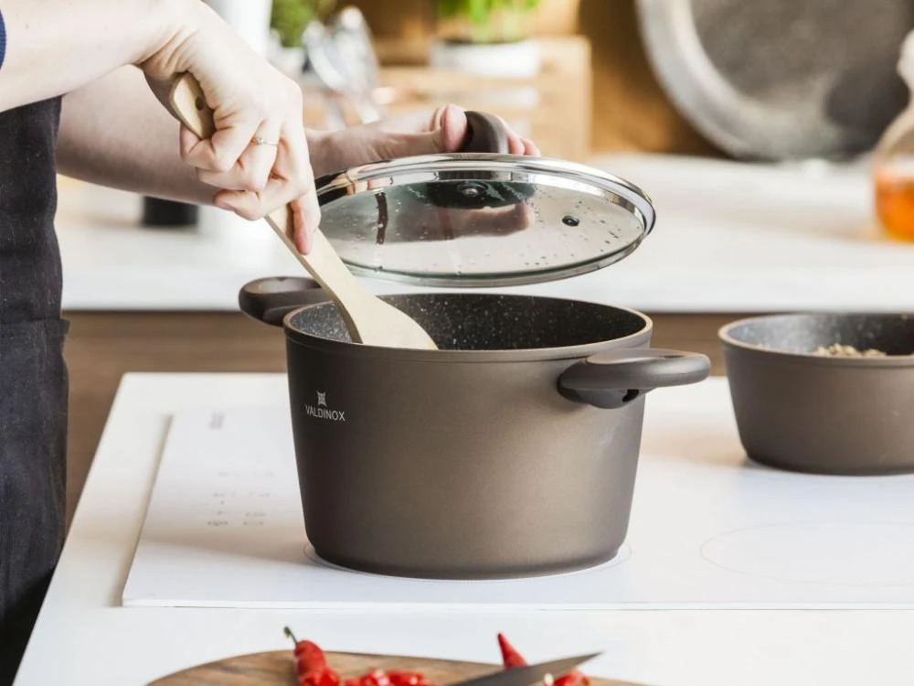Valdinox Aurum casserole 24cm su dangčiu; 6L