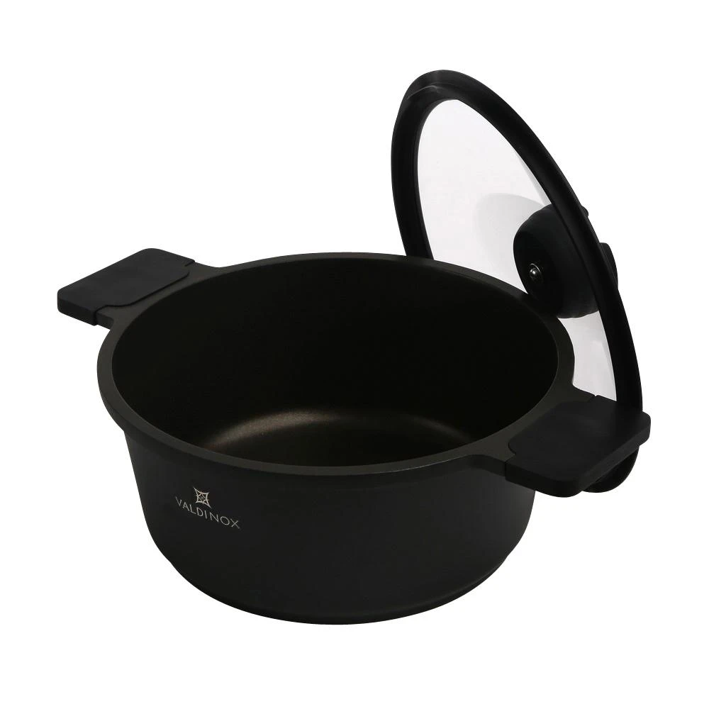 Valdinox Expert puodas 24 cm su dangčiu 4,5 l