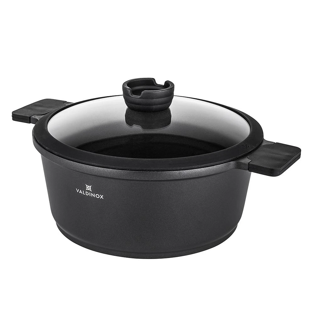 Valdinox Expert puodas 28 cm su dangčiu 6,0 l