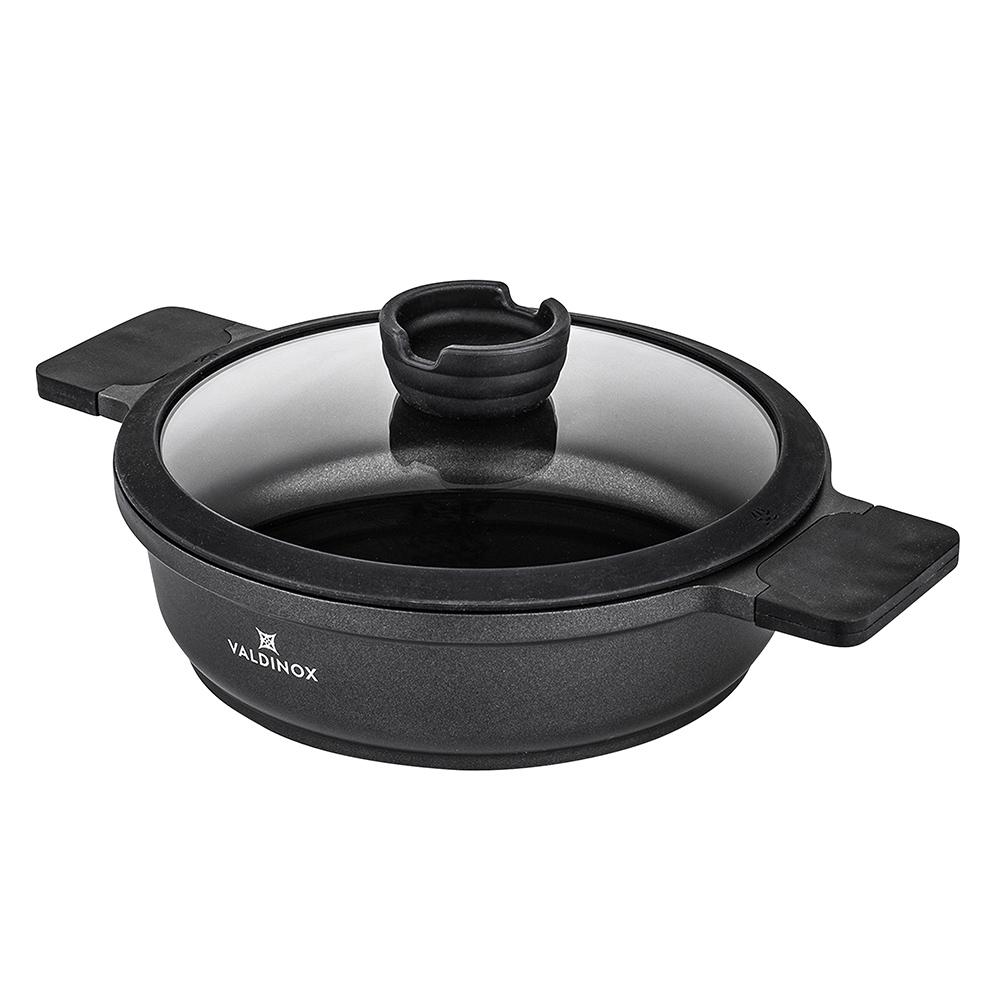Valdinox Expert puodas 24 cm su dangčiu 2,5 l