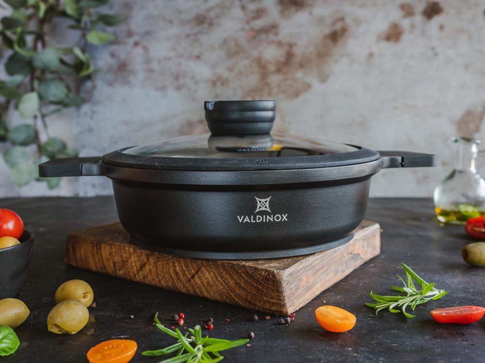 Valdinox Expert puodas 24 cm su dangčiu 2,5 l