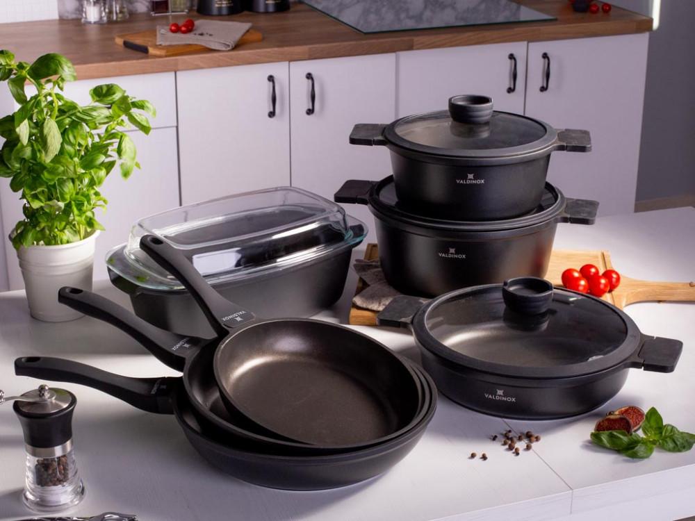 Valdinox Expert puodas 24 cm su dangčiu 2,5 l