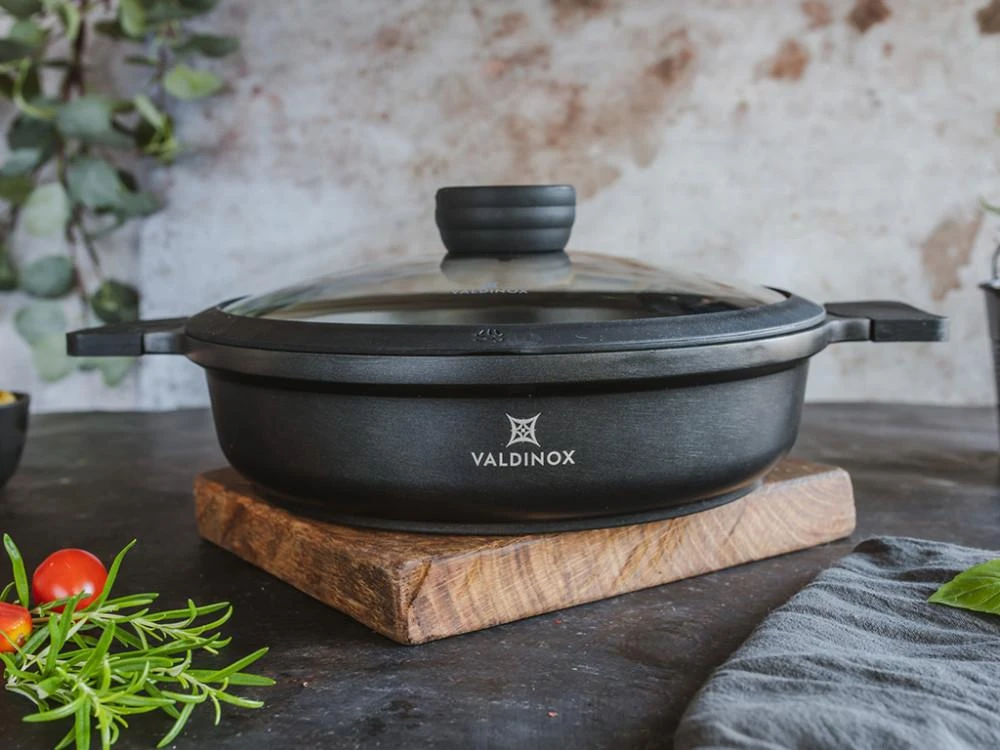 Valdinox Expert puodas 28 cm su dangčiu 3,5 l aprašymas - Prekės nuotrauka