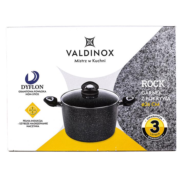 Valdinox akmeninis puodas su dangčiu 26 cm 7,5 l