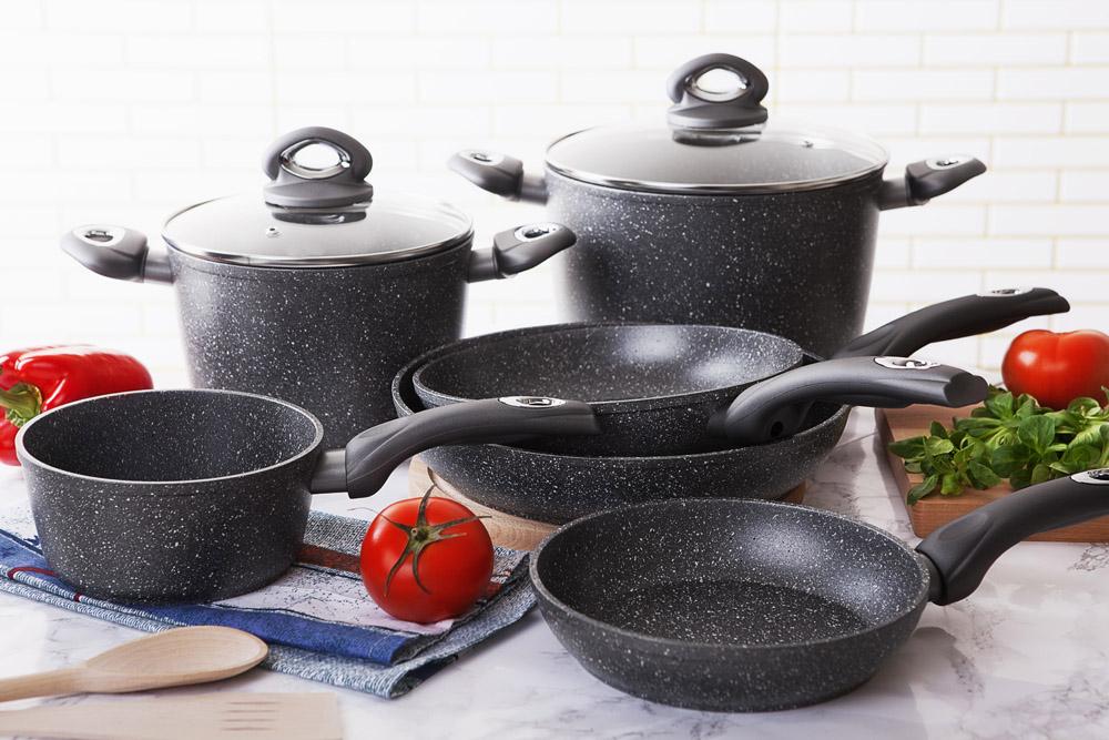 Valdinox akmeninis puodas su dangčiu 26 cm 7,5 l