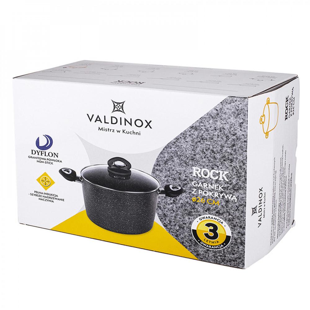 Valdinox akmeninis puodas su dangčiu 26 cm 7,5 l