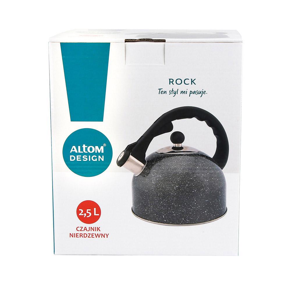 Lumarko Nerūdijantis plienas whistling virdulys Rock 2,5l.