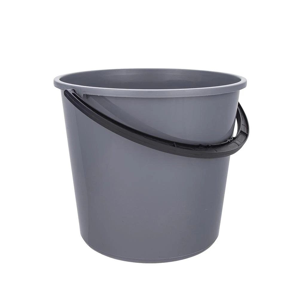 Bucket with plastikas handle 5 L pilkas