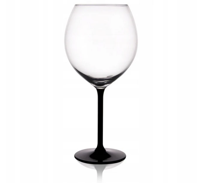 XXL Prosecco vyno taurė Altom Design su juoda kojele, 700 ml
