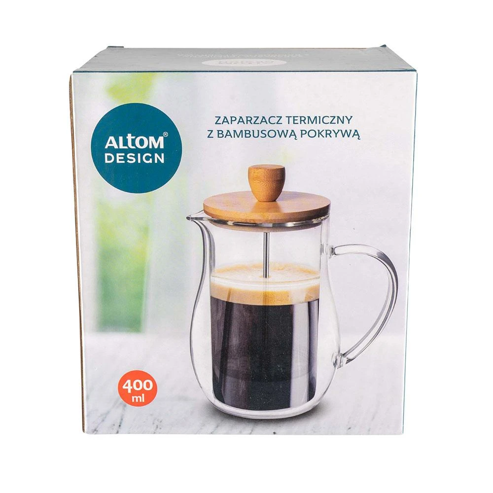 Bamboo Terminis infuzinis indas su bambuko dangteliu 400 ml