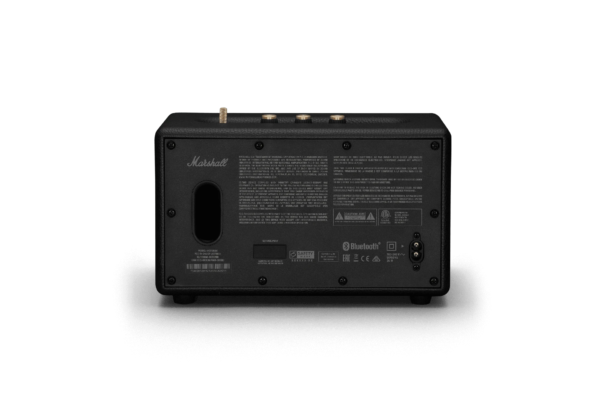 Garso kolonėlė Marshall Acton III Bluetooth Juodos spalvos