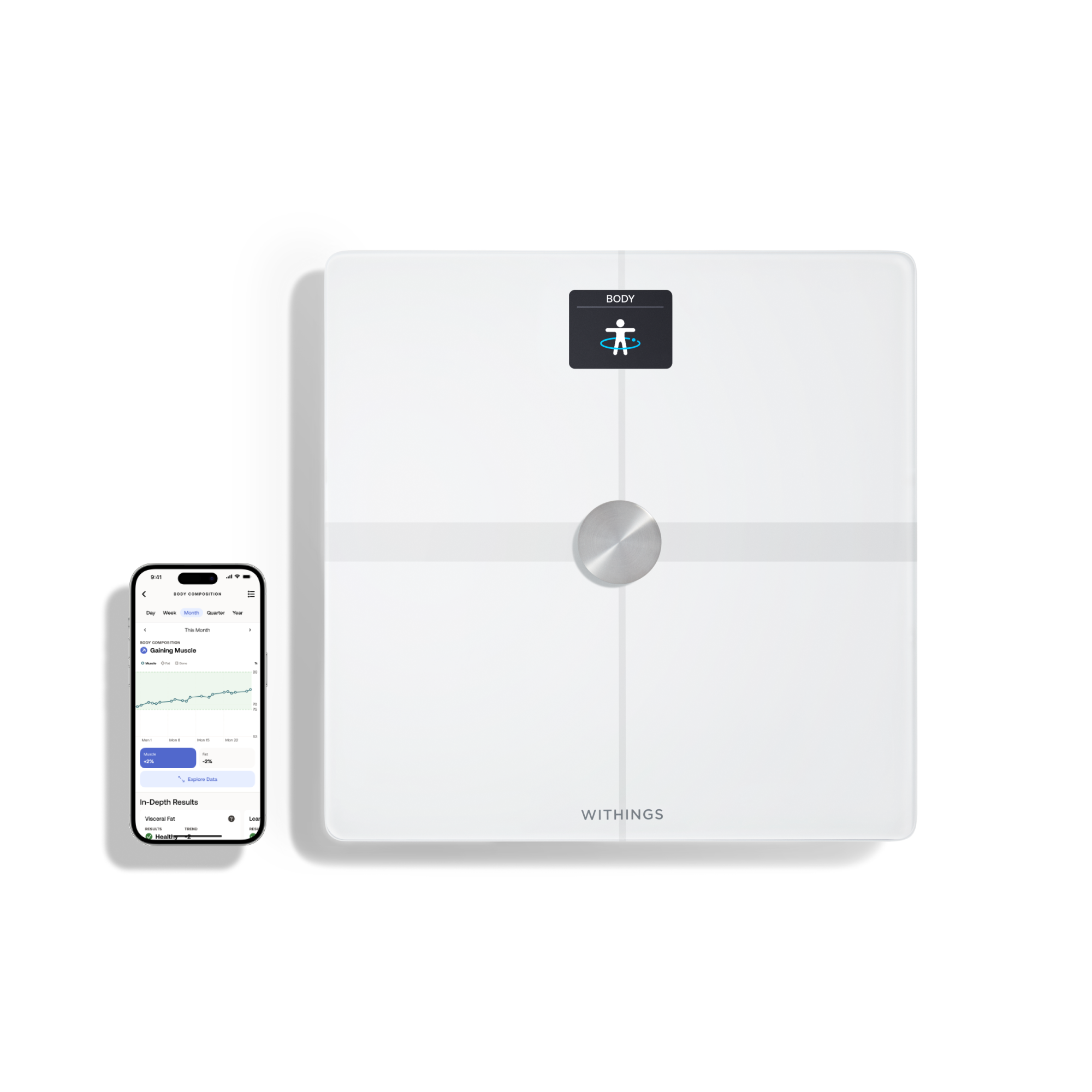 Withings Body Smart svarstyklės - Baltos, modelis - WBS13-White-All, žema kaina | Varle.lt