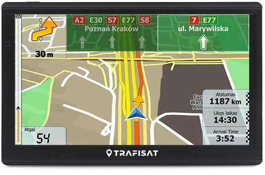 Automobilinė 7" navigacija lengvajam ir kemperiui Trafisat TN721S TMC Live