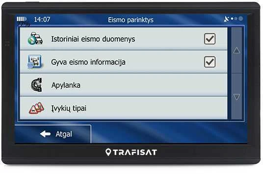 Automobilinė 7" navigacija lengvajam ir kemperiui Trafisat TN7277 TMC Live